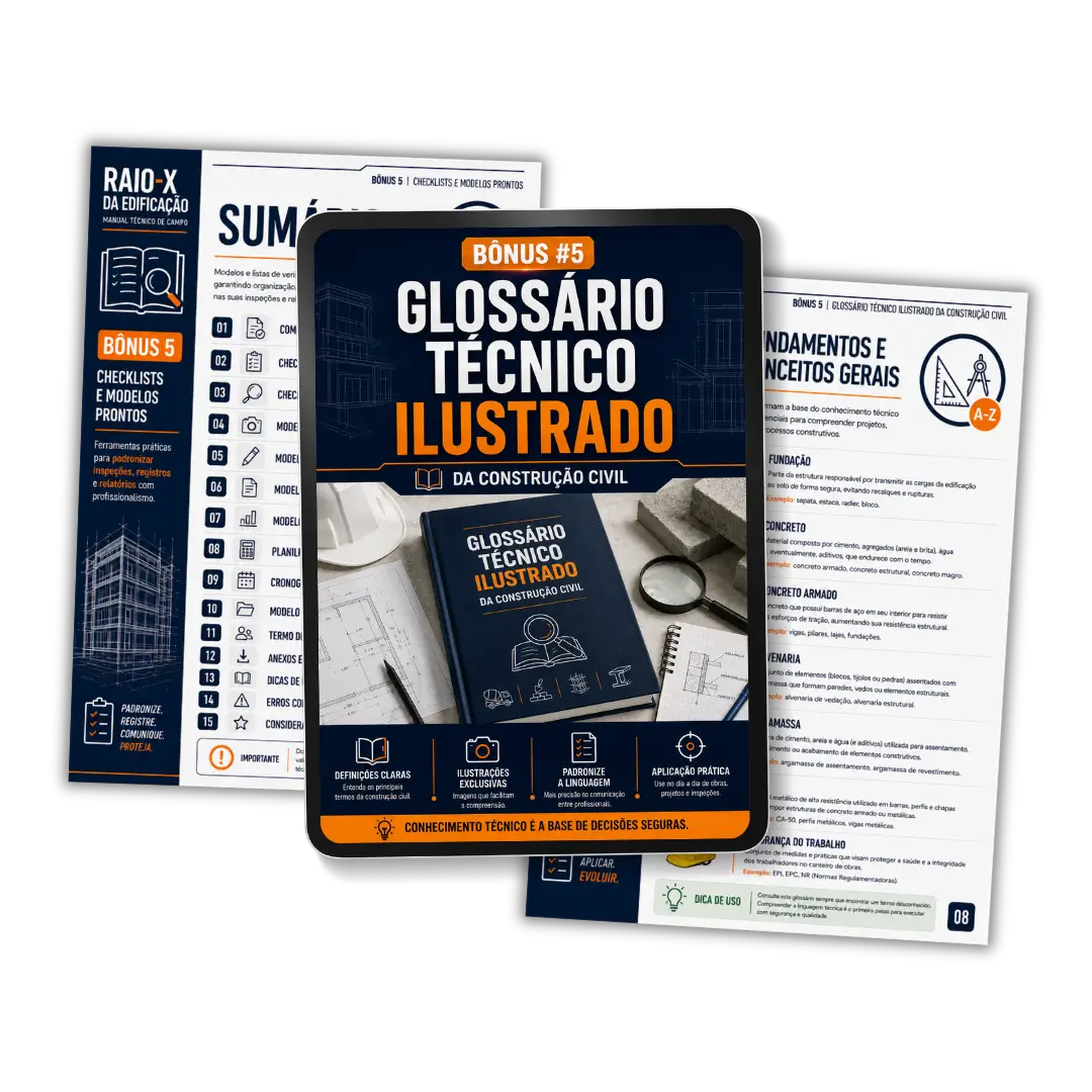 Mockup do bônus 5, Glossário Técnico Ilustrado da Construção Civil